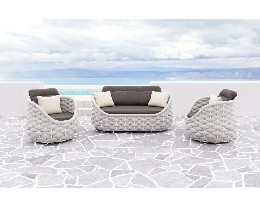 ZUO - Coral Reef Loveseat in Gray