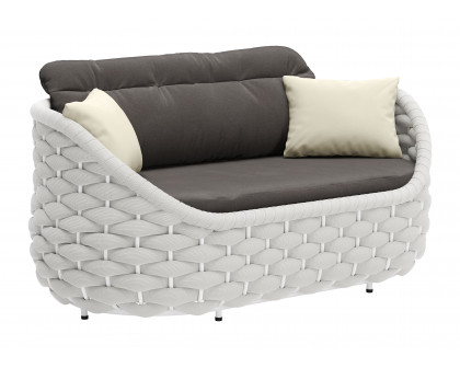 ZUO - Coral Reef Loveseat in Gray