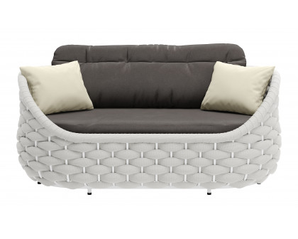 ZUO - Coral Reef Loveseat in Gray