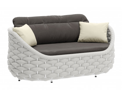 ZUO - Coral Reef Loveseat in Gray