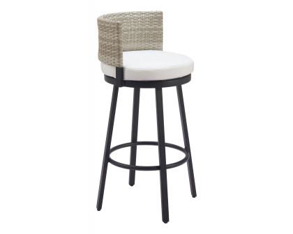 ZUO - Midnight Wave Barstool in White