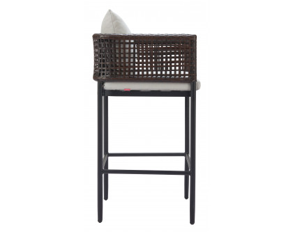 ZUO - Palm Paradise Barstool in Gray