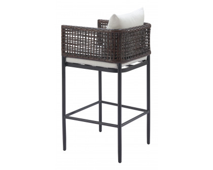 ZUO - Palm Paradise Barstool in Gray