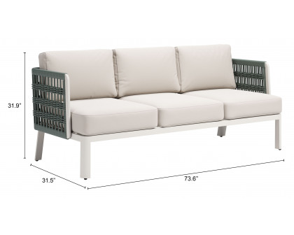 ZUO - Bridgehampton Sofa in White