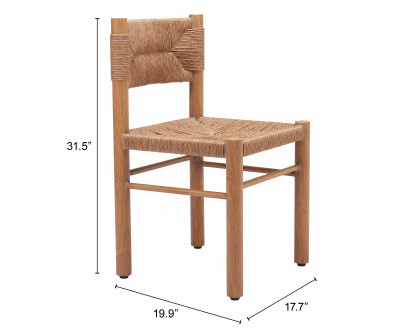 ZUO Iska Dining Chair (Set of 2) - Natural