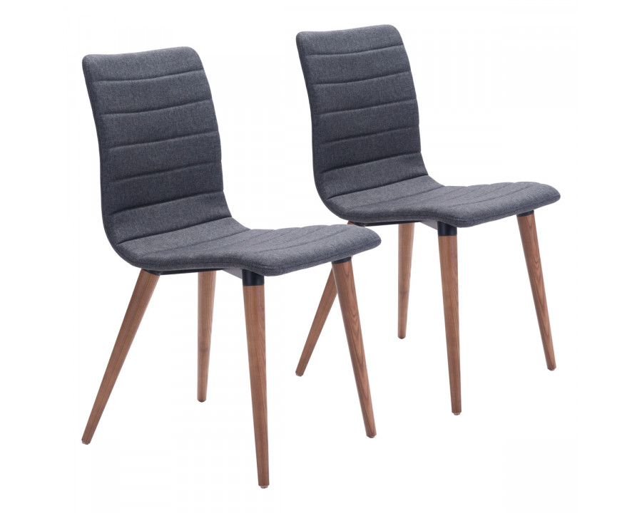 ZUO - Jericho Dining Chair (Set Of 2) in Gray/Brown