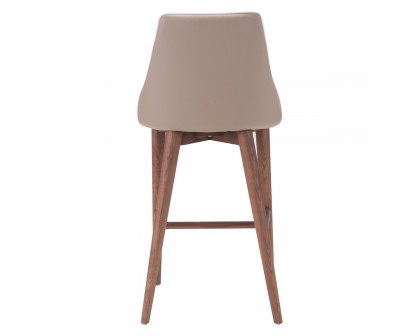 ZUO Moor Counter Chair - Beige/Brown