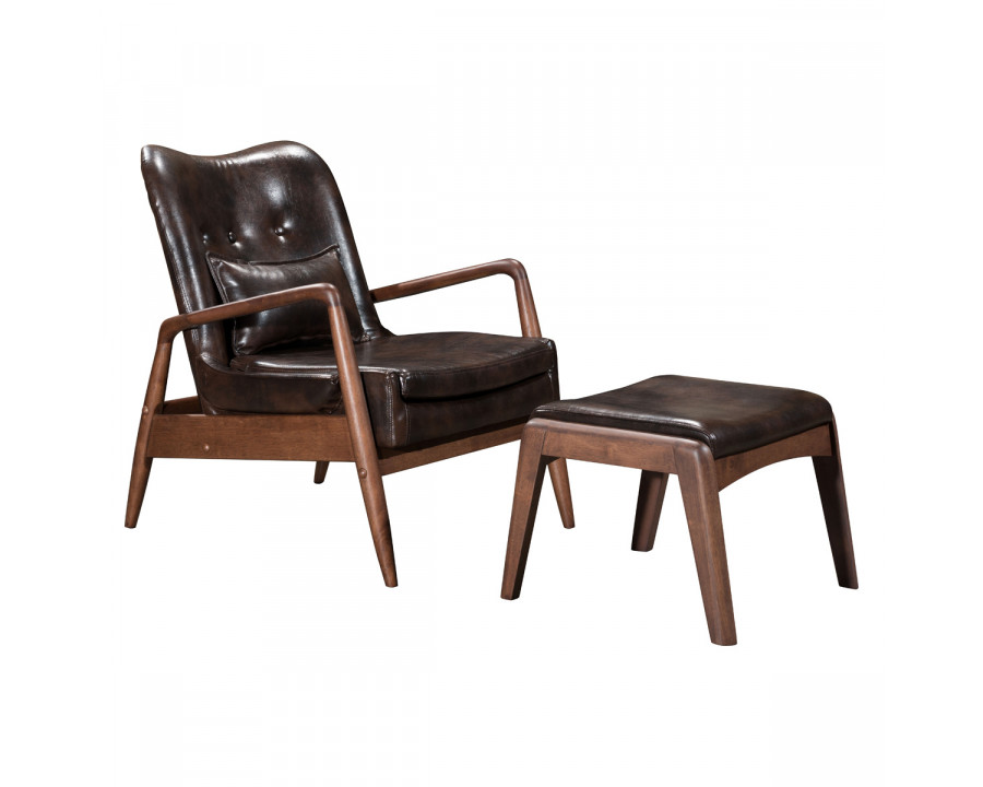 ZUO - Bully Lounge Chair & Ottoman