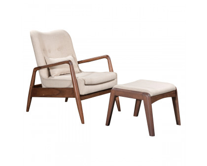 ZUO - Bully Lounge Chair & Ottoman