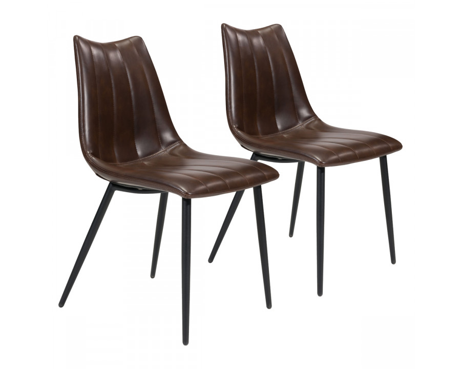 ZUO Norwich Dining Chair (Set Of 2) - Brown