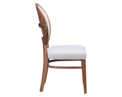 ZUO - Regents Dining Chair (Set Of 2) in Walnut/Light Gray