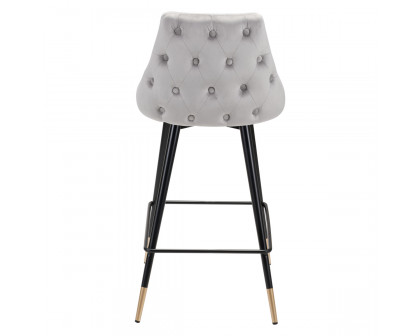 ZUO Piccolo Counter Chair - Gray/Black/Gold