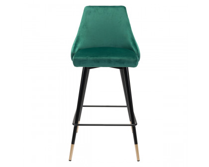 ZUO Piccolo Counter Chair - Green/Black/Gold