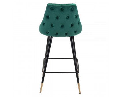 ZUO Piccolo Counter Chair - Green/Black/Gold