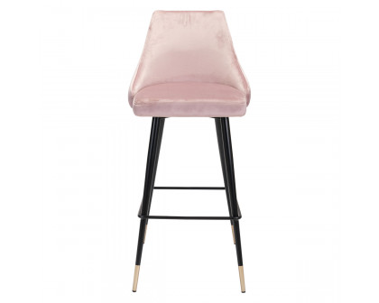 ZUO Piccolo Bar Chair - Pink/Black/Gold