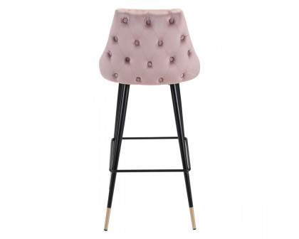 ZUO Piccolo Bar Chair - Pink/Black/Gold