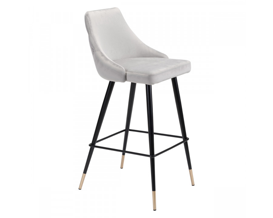 ZUO Piccolo Bar Chair - Gray/Black/Gold