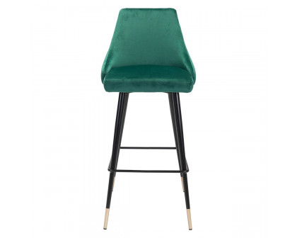 ZUO Piccolo Bar Chair - Green/Black/Gold