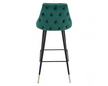 ZUO Piccolo Bar Chair - Green/Black/Gold