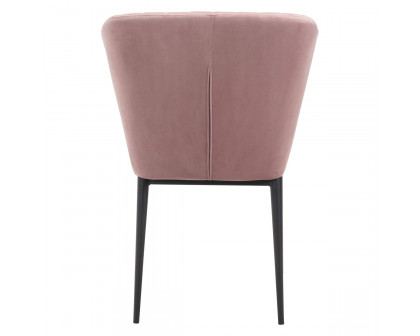 ZUO Tolivere Dining Chair Set - Pink/Black