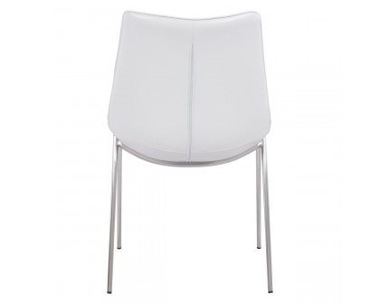 ZUO Magnus Dining Chair (Set Of 2) - White/Silver