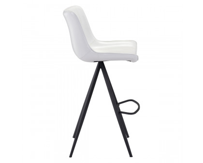 ZUO Aki Bar Chair (Set Of 2) - White/Black