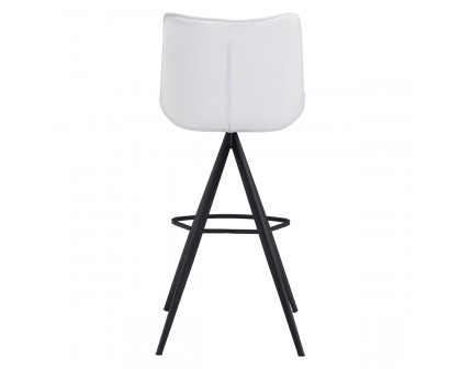 ZUO Aki Bar Chair (Set Of 2) - White/Black