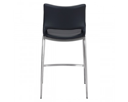 ZUO Ace Counter Chair (Set Of 2) - Black/Silver