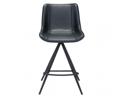 ZUO™ Aki Counter Chair (Set Of 2) - Black