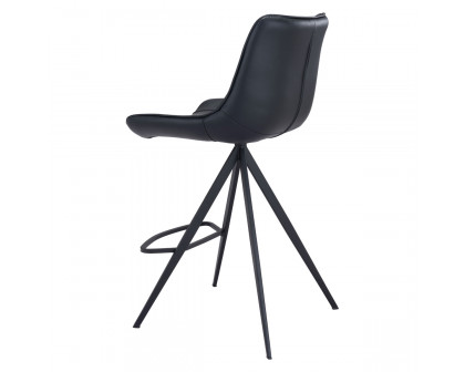 ZUO™ Aki Counter Chair (Set Of 2) - Black