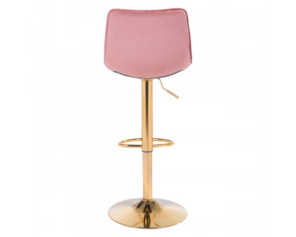 ZUO Prima Bar Chair - Pink/Gold