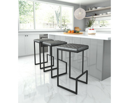 ZUO Element Barstool - Gray/Black