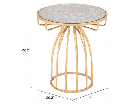 ZUO - Silo Side Table in Gold