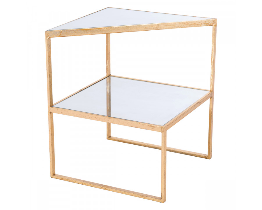 ZUO - Planes Side Table in Gold