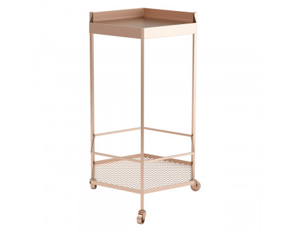 ZUO - Hex Bar Cart in Gold