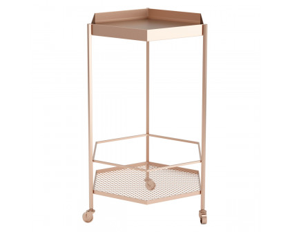 ZUO - Hex Bar Cart in Gold