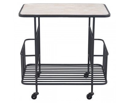 ZUO - Argus Bar Cart in Wood/Black