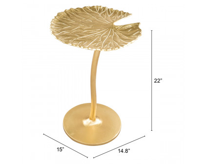 ZUO - Lily Side Table in Gold