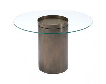 ZUO - Emi Coffee Table in Antique Gold/Clear