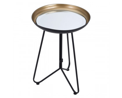 ZUO - Foley Accent Table in Gold/Black