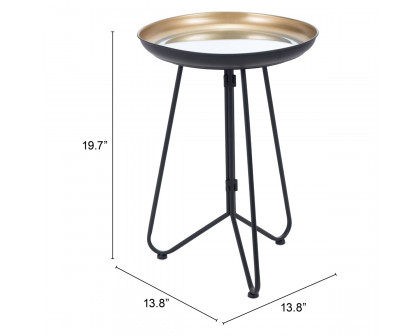 ZUO - Foley Accent Table in Gold/Black