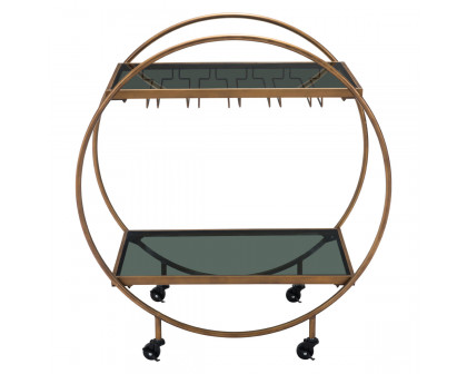 ZUO Arc Bar Cart - Gold/Black