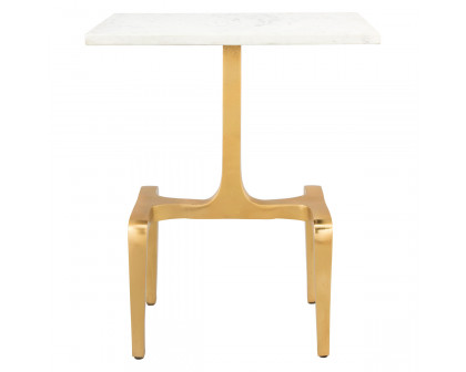 ZUO™ Clement Side Table - White/Gold