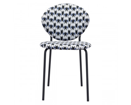 ZUO Clyde Dining Chair (Set Of 2) - Houndstooth/Black