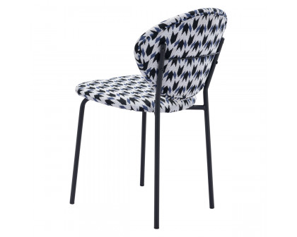 ZUO Clyde Dining Chair (Set Of 2) - Houndstooth/Black