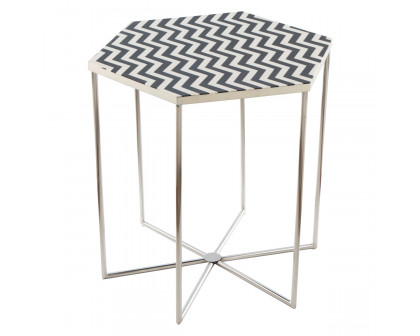 ZUO - Forma Side Table in Multi-Color/Silver