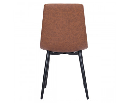 ZUO Dolce Dining Chair (Set Of 2) - Vintage Brown/Black