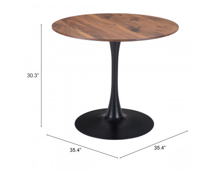 ZUO Opus Dining Table - Brown/Black