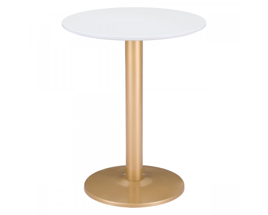 ZUO Alto Bistro Table - White/Gold