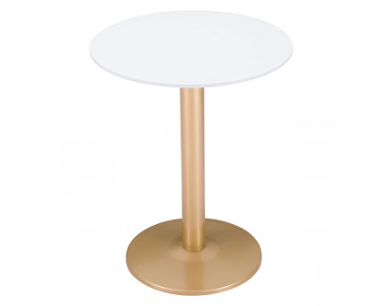 ZUO Alto Bistro Table - White/Gold